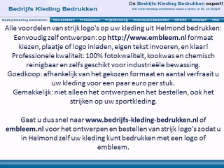 Kleding bedrukken Helmond