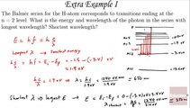 Additional Examples 01 (Balmer Series for Hydrogen) Hydrogen Atom, AP Physics B - Educator.com - CAM