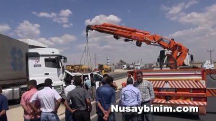 Nusaybin'de trafik kazası 1 ölü 3 yaralı