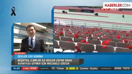 Beşiktaş-G.Birliği Maçında Tribünlere Karanfil Bırakıldı