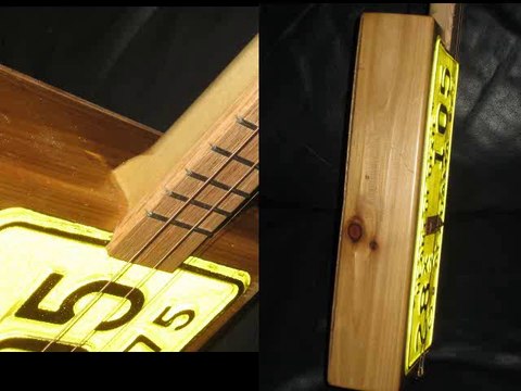 Dixie License Plate Guitar 3 string Resonator CBG