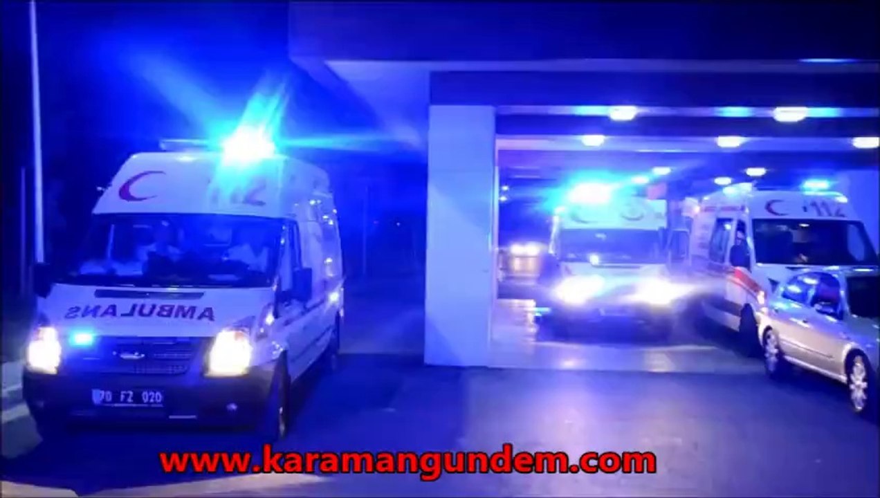 Karaman'da 2 ayrı kazada 2 kişi ağır yaralandı