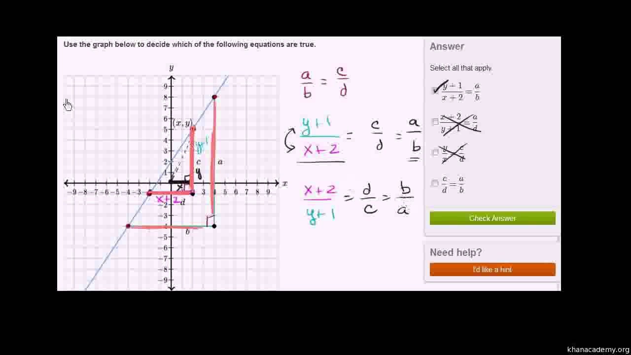 154-Slope and triangle similarity 1 Urdu-Aleem