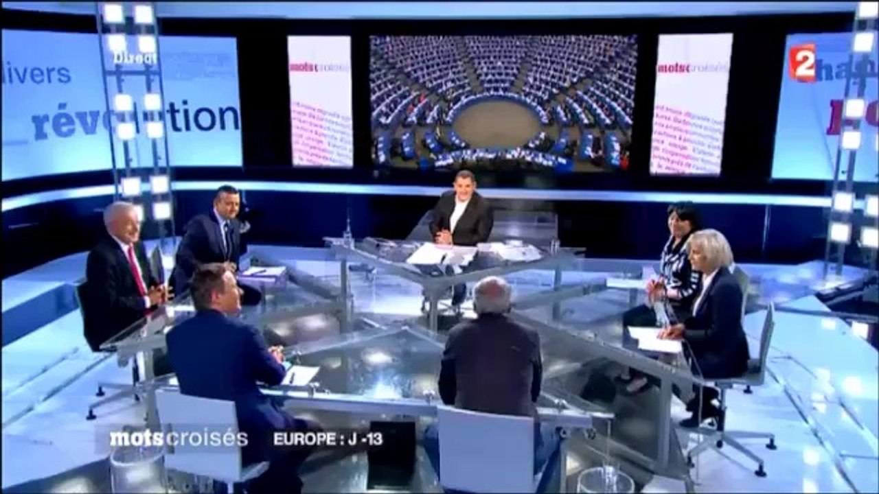 Philippe Poutou dans Mots Croisés sur France 2