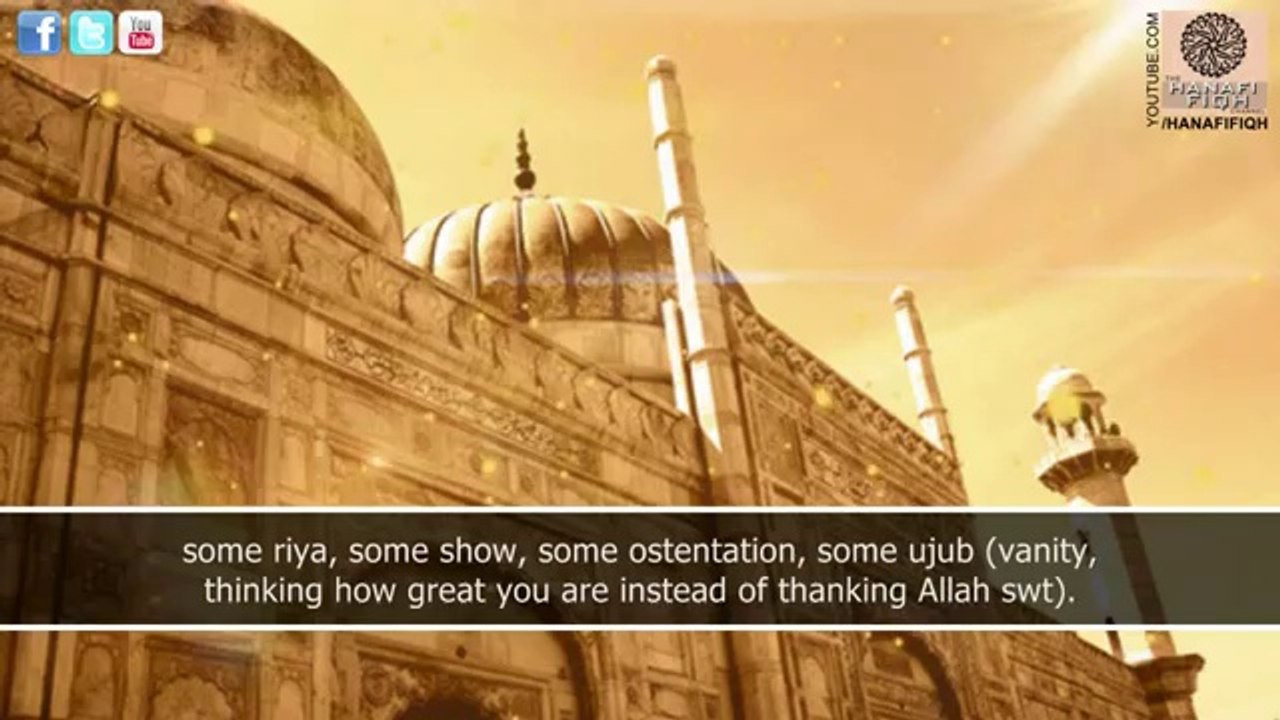 Diluting intentions by Shaykh Kamaluddin Ahmed