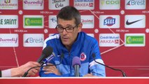 Conférence de presse Stade Brestois 29 - Châteauroux (3-0) : Alex  DUPONT (SB29) - Jean-Louis GARCIA (LBC) - 2013/2014