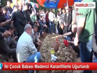 İki Çocuk Babası Madenci Karanfillerle Uğurlandı