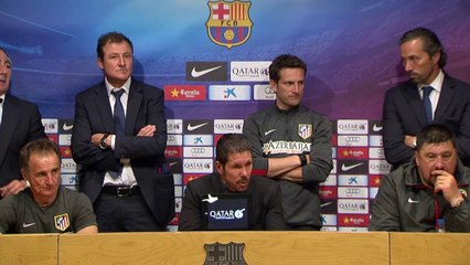 Simeone: "El partido a partido pasará a la historia"