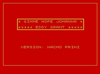 Gimme Hope Jo'anna (ZX Spectrum 128k version)