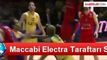Maccabi Electra Taraftarı Salonda Türk Bayrağı Açtı