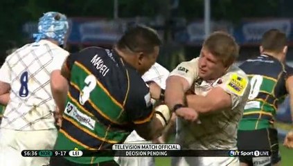 Nortahmpton - Leicester : Ma'afu met Tom Youngs KO avec une belle droite