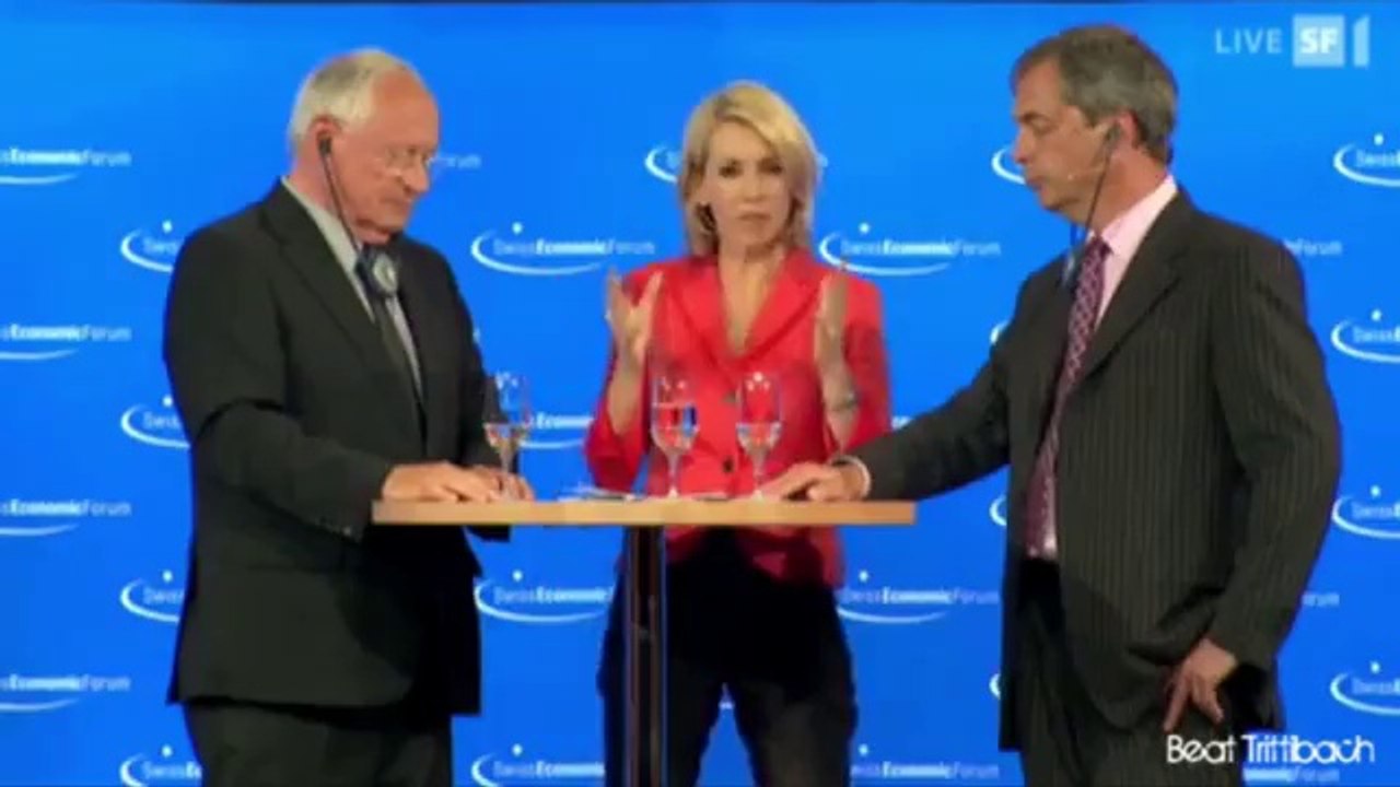 Swiss Eco Forum (2012) Oskar Lafontaine vs Nigel Farage