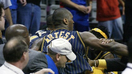 RON ARTEST FIGHT VS DETROIT PISTONS!! BEST FIGHT EVER! 2004