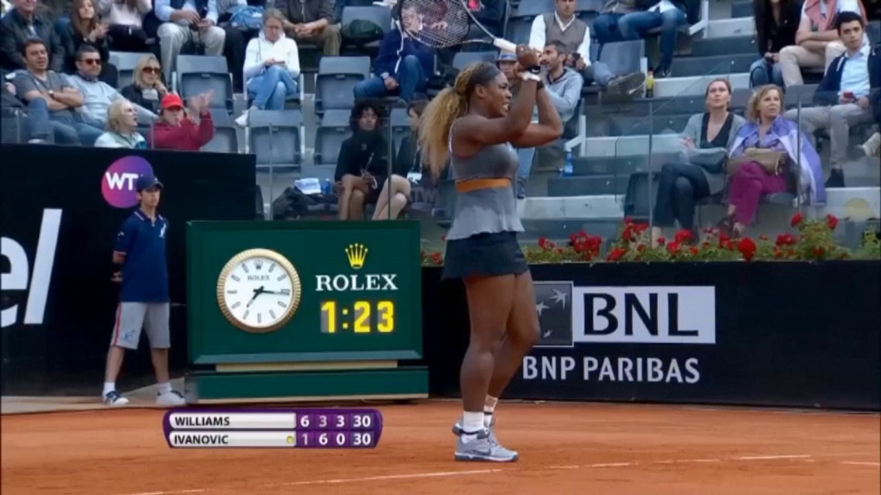 Rom: Serena unaufhaltsam gegen Ivanovic