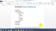 MS Word Text Block - Chapter 6 (H)