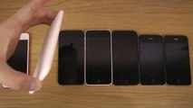 iPhone 6 Prototype vs. iPhone 5S vs. iPhone 5 vs. iPhone 4S vs. iPhone 4 vs. iPod Touch 5G