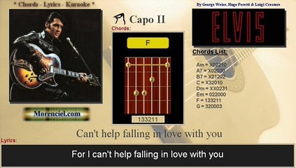 Elvis Presley - Can't help falling in love with you (Karaoke, no vocal)
