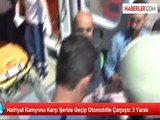 Hafriyat Kamyonu Karşı Şeride Geçip Otomobille Çarpıştı: 3 Yaralı