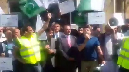 Protest Against Geo led by Lord Nazir Ahmed