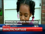 Kaldırımda paten yapan küçük kızın inanılmaz kurtuluşu