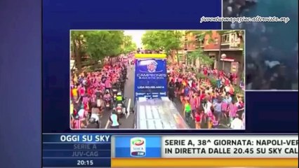 sfilata Juventus non c'è 2 senza 3