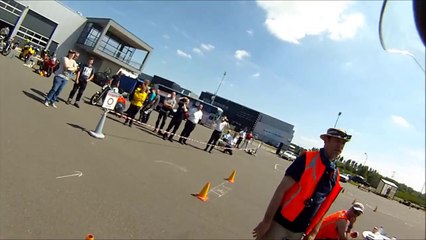 2 de Competitie dag Moto Gymkhana te Lelystad "FILMET BY HELMETCAM :-p"