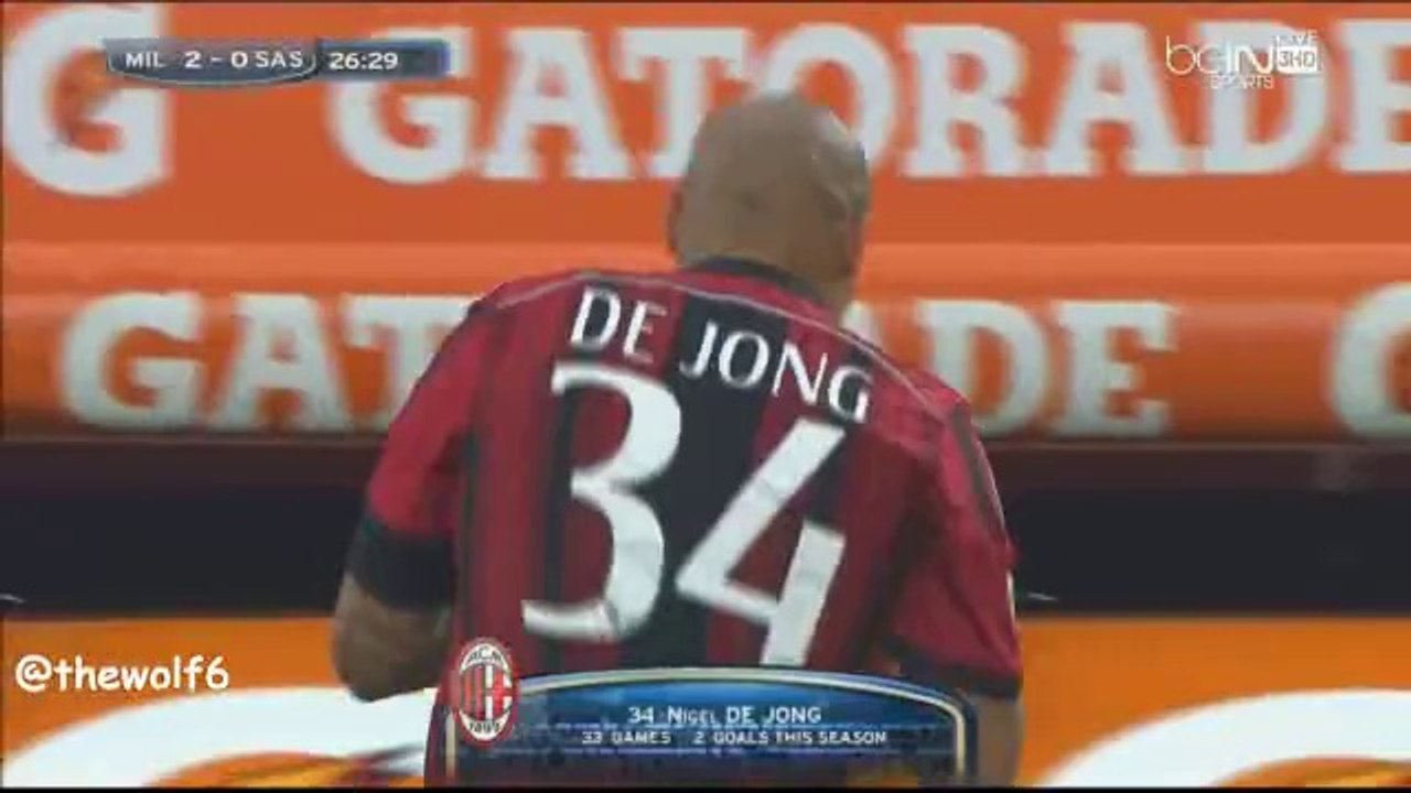 De Jong Goal Against Sassulo - 18-5-2014