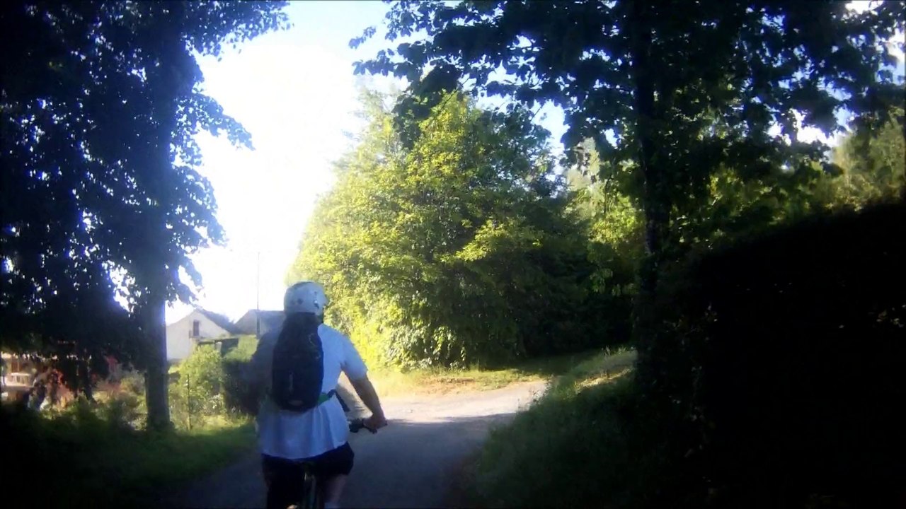 vtt les angles: la descente de la rando.19. correze