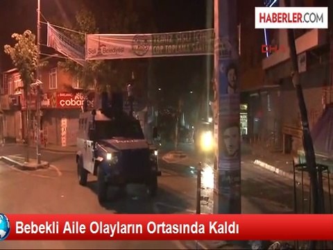 Bebekli Aile Olayların Ortasında Kaldı