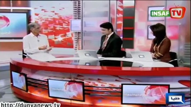 Pervaiz Khattak talking to Dunya News on KP Govt