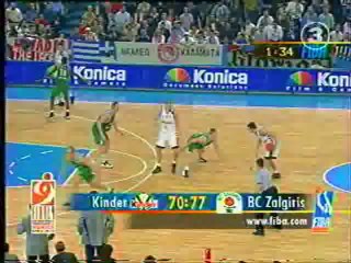 1999 Euroleague finals - Zalgiris Kaunas vs Kinder Bologna