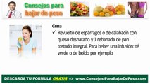 Menú semanal de dieta de 1500 calorias para bajar de peso