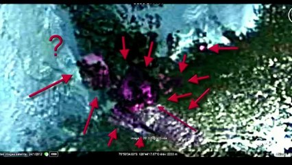 Structure Bizarre sur l'antarctique, Google Earth