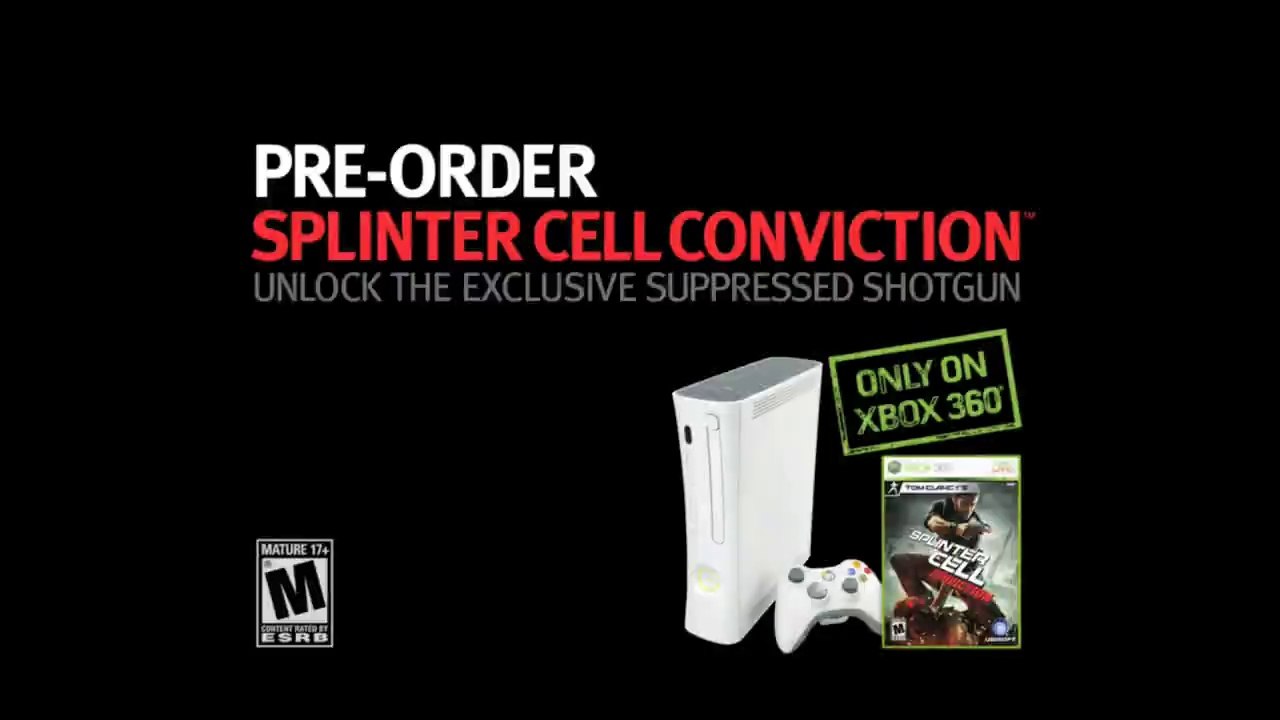 Splinter Cell Conviction Shotgun Trailer