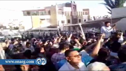 شاهد .. المصريون بالأردن يرددون هتافات مناهضة " للجزيرة " و يهتفون للسيسي  هو رئيسي