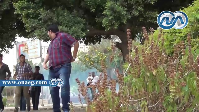 شاهد.. كر وفر بين قوات الأمن وطلاب الإخوان بجامعة الأزهر