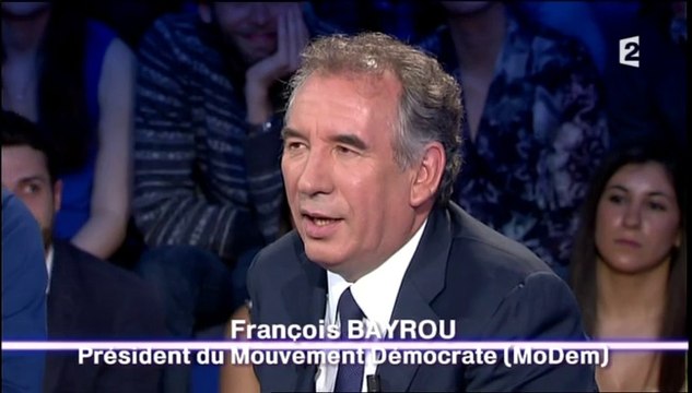 François Bayrou, invité d'ONPC sur France2 - 170514