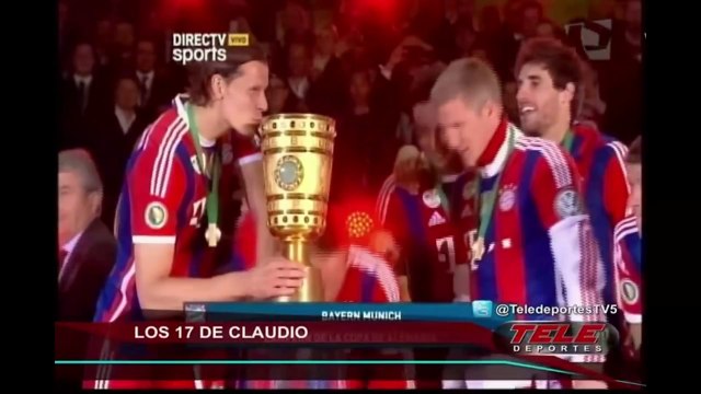 Pizarro está entre los cinco jugadores con más títulos en la historia del Bayern