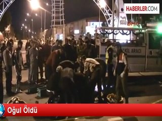 Kamyona Çarpan Motosikletteki Baba-Oğul Öldü