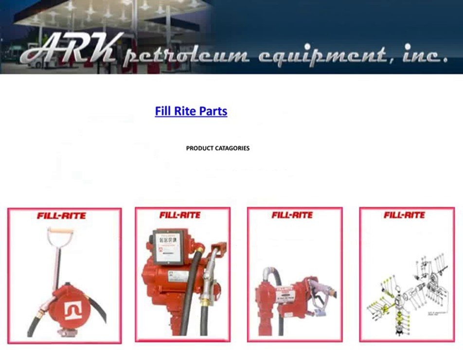 Fill Rite Parts