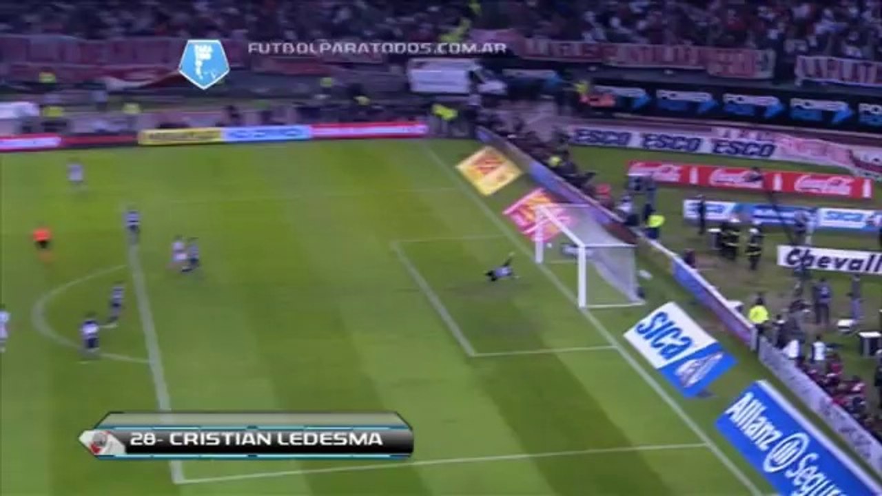Gol de Ledesma. River 3 - Quilmes 0. Fecha 19. Torneo Final 2014. FPT
