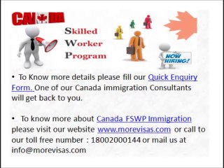 10 key things about Canada Federal Skilled Worker Program