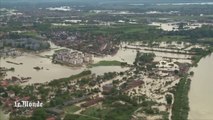 Les inondations des Balkans vues du ciel