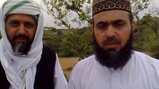Hafiz Saeed Hashmi giving views after  visiting very poor area a Madrasah Muhayul islam siddiquiya Lilbinat Gura sharef Teh Kallr seydan near sakot.