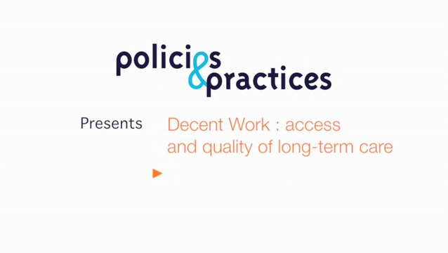 7th Policies & Practices breakfast debate - Decent Work: access and quality of long-term care