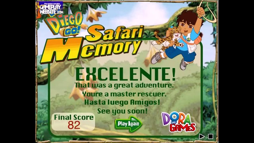 Dora the Explorer full episode cartoon game Diego Safari Memory Dora Games  ♛♛۩۞۩❤♚ - video Dailymotion