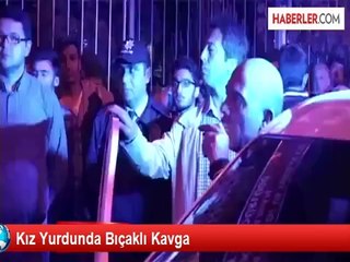 Bıçaklı Saldırgandan Kız Yurduna Girerek Kaçmak İstedi