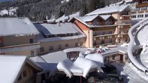 Luftaufnahmen - Skiurlaub im Hotel direkt an der Skipiste
