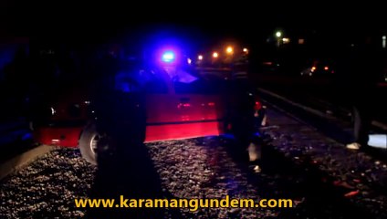 Karaman'da Otomobil Minibüse Arkadan Çarptı 4 Yaralı