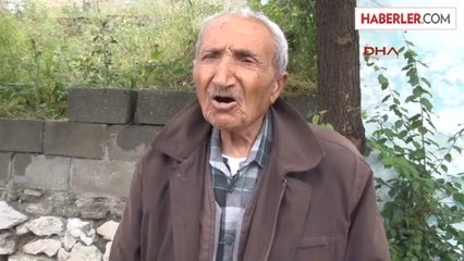 95 Yaşındaki Adamın Evine Kaya Parçası Düştü